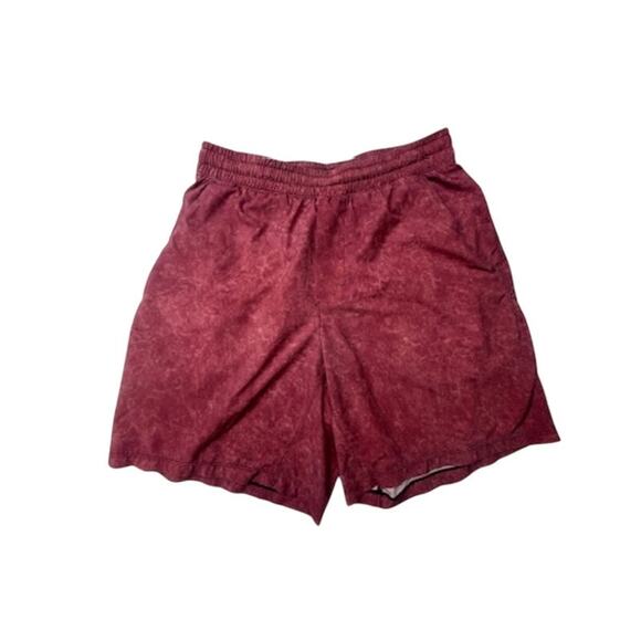 Lululemon T.H.E. Short 7” Linerless – Mineral Wash Red/Maroon Size Medium - Picture 1 of 11